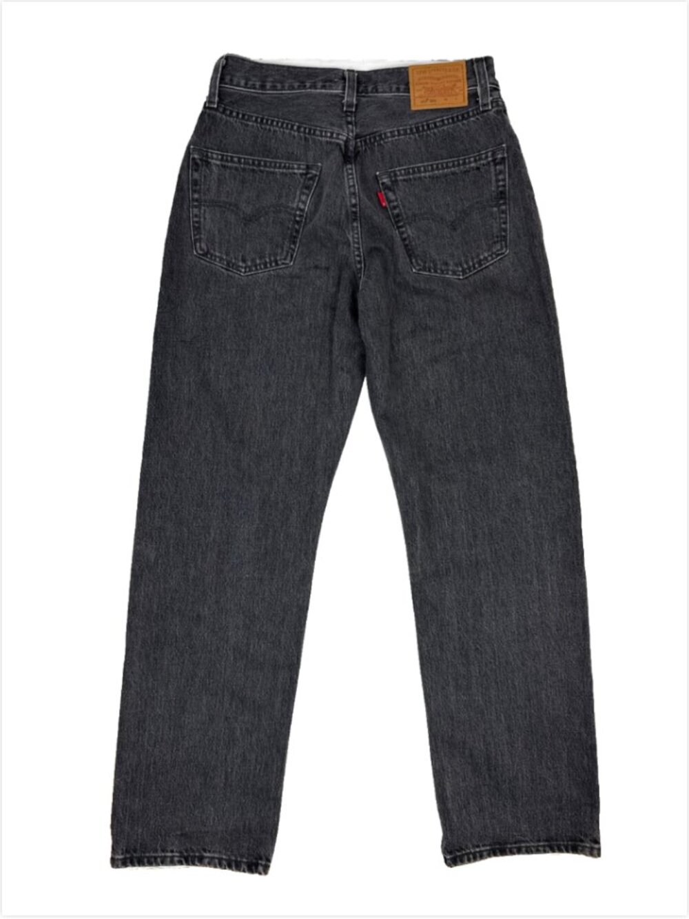 LEVI'S '90s 100% Cotton Studded High Rise Straight Leg Bejeweled Black Jeans 26 - Picture 5 of 11